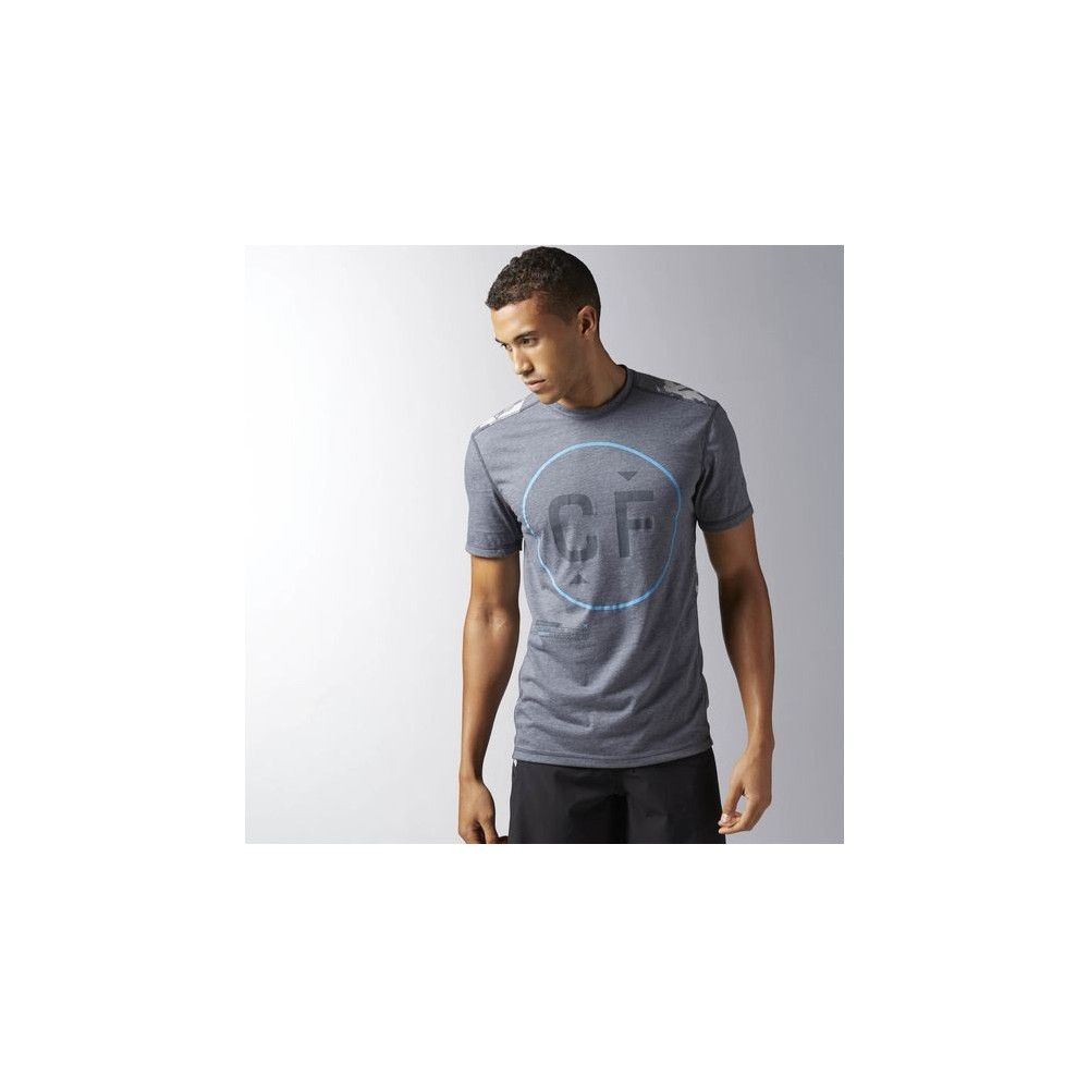 tee shirt reebok gris