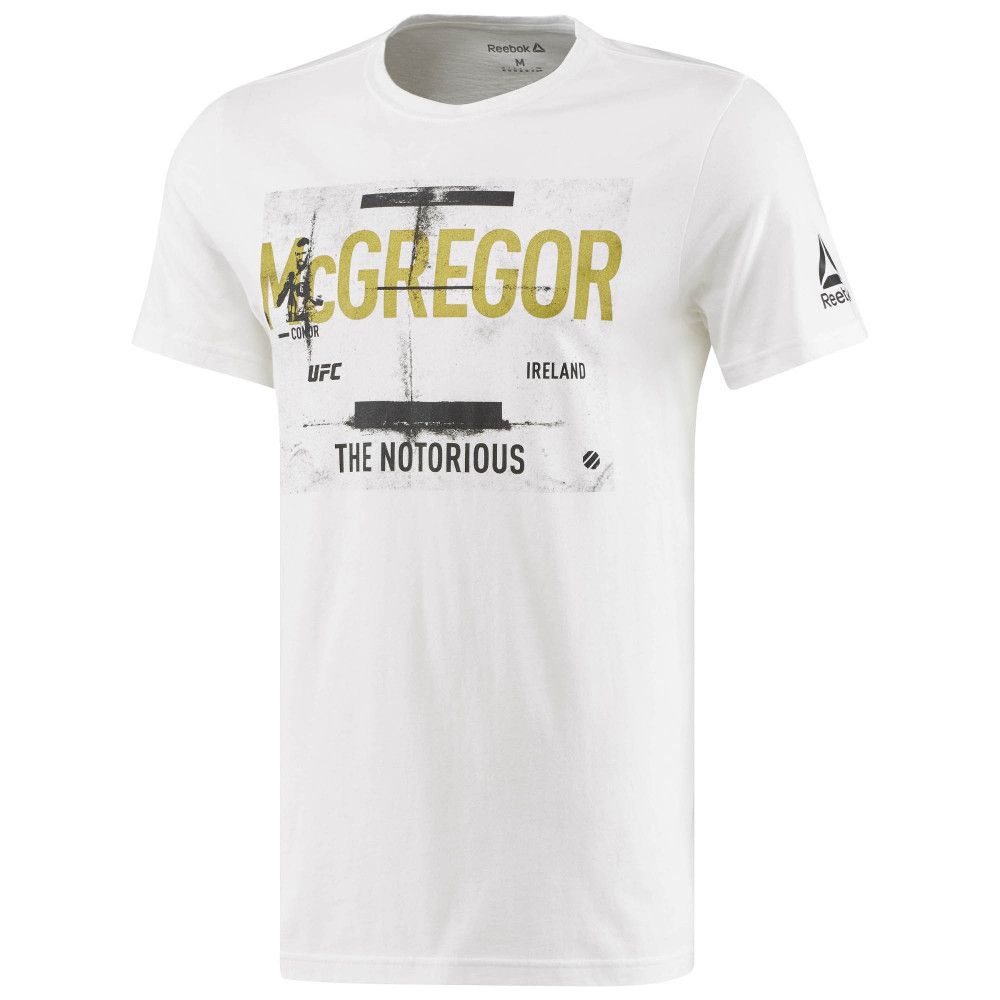 t shirt ufc reebok homme argent